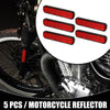 Motorbike Bike 5pcs 3.66"x0.83" Universal Reflector Oval