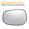 Honda Fit Jazz Left Side White Mirror Glass w/ Back Non-heated (09-13)