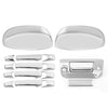 07-13 Chevy Silverado Top Mirror + 4 Door Handles + Tailgate Cover