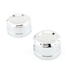 Harley Softail 2 x Chrome Rear Axle Cover Caps (2018-2023)