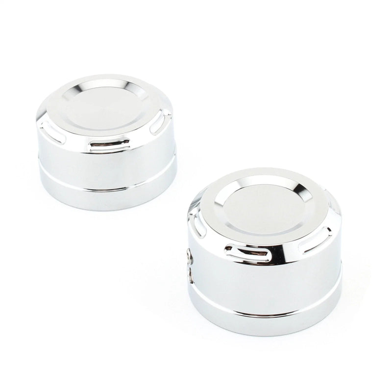 Harley Softail 2 x Chrome Rear Axle Cover Caps (2018-2023)