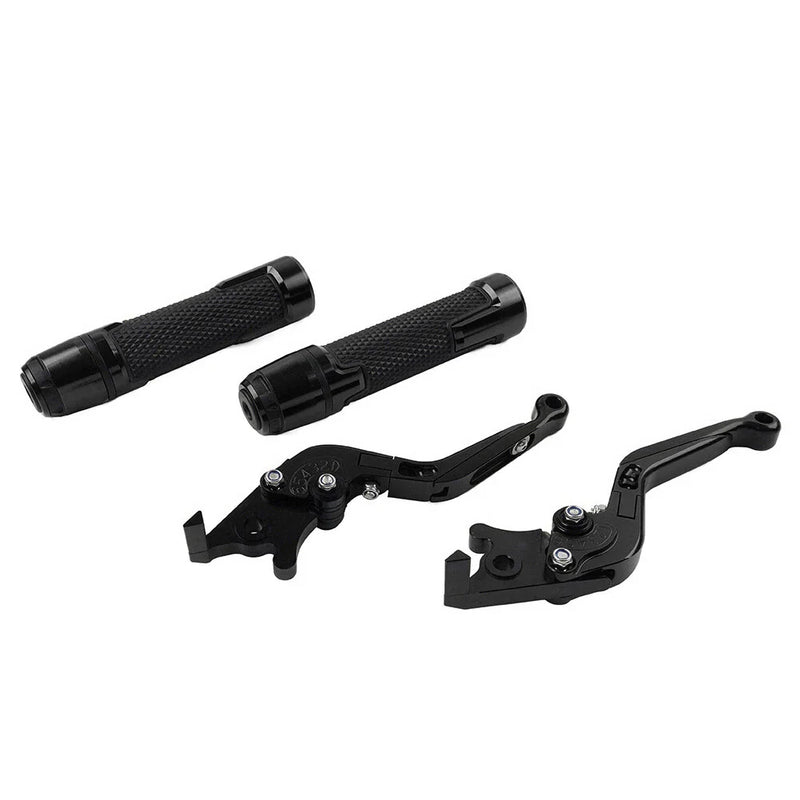 Kawasaki ZX10R / RR Black Extendable Brake Clutch Levers Grips (2004-2023)