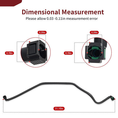 Polaris Ranger 900 / 1000 XP EPS Crew High Performance Black Fuel Line
