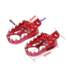 Harley Sportster Softail  - Red Pair CNC Wide Foot Pegs