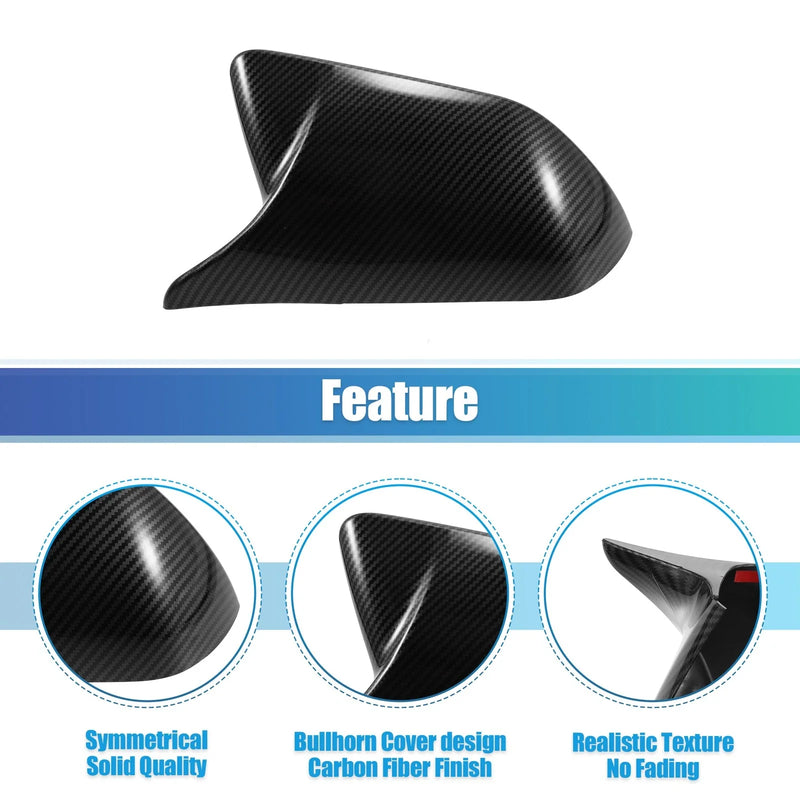 Ford Mustang Carbon Fiber Pattern Rearview Side Mirror Covers