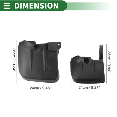 Mitsubishi Triton MQ GLX L200 Mud Flaps Splash Guards 1 Set (07-14)