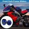 Motorcycle Frame Sliders Falling Protection Aluminum Alloy Blue 2 x