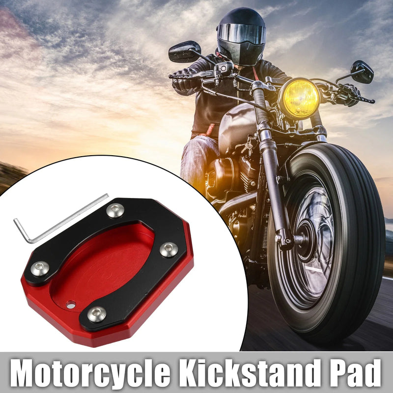 Kawasaki Zx4rr Set Kickstand Side Stand Plate Pad Red (2023–2023)