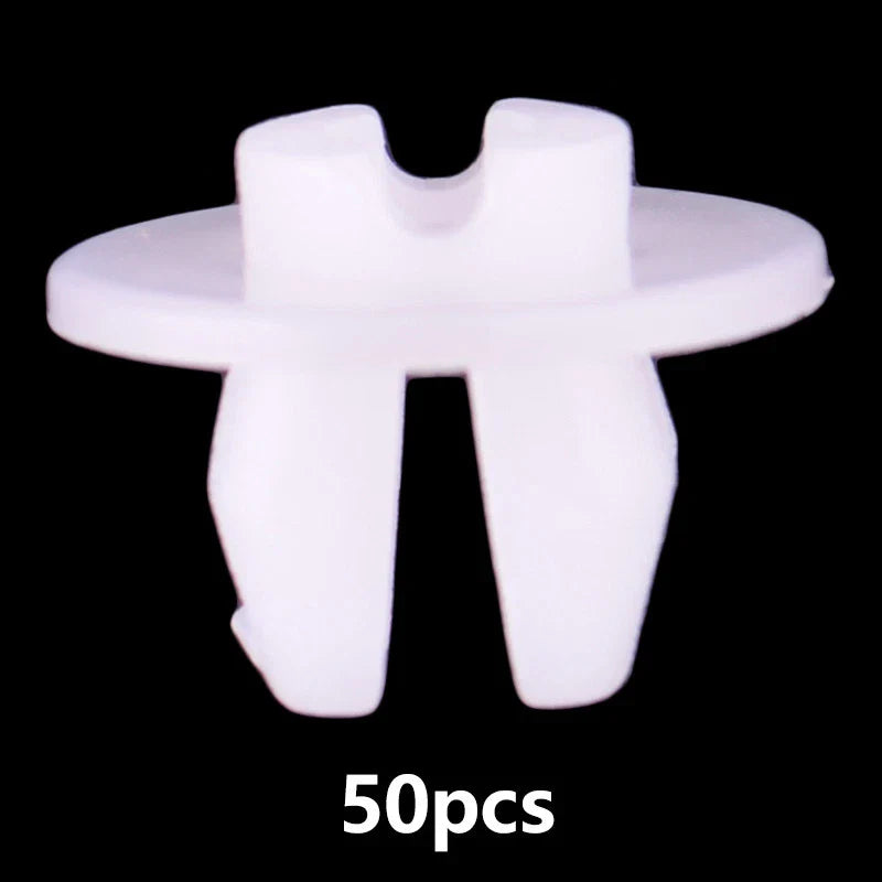 Toyota 50x White Headlight Grommet Nut Clip Retainers