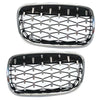 BMW X5 Front Kidney Grille Diamond Style Chrome (2007-2013)