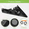 Honda Civic (2016-2019) Black A Pillar Door Tweeter Speaker Cover Trim