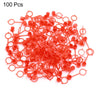 Motorcycle Car M10 Red Plastic Nipple Grease Fitting Dust Cap Cover 100pcs