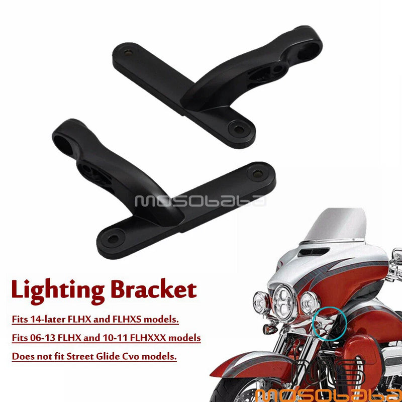 Harley Road King, Electra Glide Foglight Turn Signal Bracket