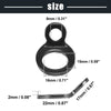 Motorcycle Black 4pcs Stainless Steel Tie Down Anchor Hooks Strap Rings
