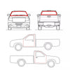 Mitsubishi Triton L200 Express Dodge Ram 50 1978-1996 Complete Weatherstrip Seal