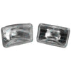 2 x Sealed Beam 100x165mm 50W 12V Incandescent Dual Headlight