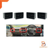 Holden Rodeo Pickup 4 x Air Conditioner Vent Louvers Set Black (97-02)