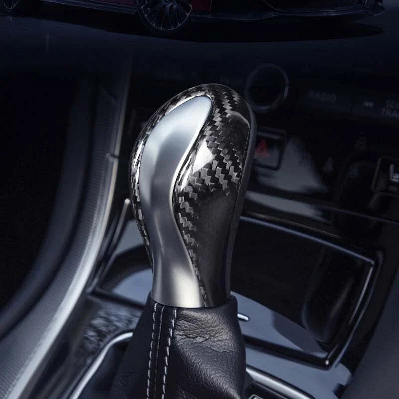 Infiniti Q50 Q60 2014-2020 Real Carbon Fiber Gear Shift Knob Cover Trim fit