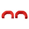 Dodge Ram 1500 2 x Red Front Tow Hook Hitch Covers (2019-2024)