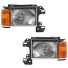 Left and Right Headlights For Ford F-150 1987-1991