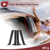 Peugeot 206 4 x Door Pillar Window Trim (2004-2010)