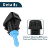 Dodge - 1 Set Windshield Washer Nozzle with Gasket & Fluid Hose