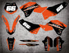 KTM SXF 250 Custom Decals Full Sticker Kit (2007-2009)