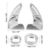 Dodge Charger Silver Tone Inner Paddle Shifter Set & AC Volume Knob Cover