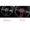 Mazda CX-50 4 x ABS Red Steering Wheel Button Frame Cover Trim (2023–2025)