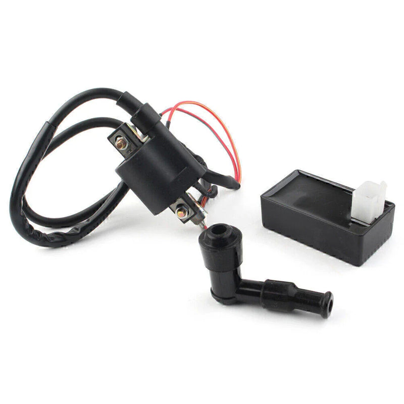 50cc-300cc Quad ATV Dirt Pit Bike Go Kart 4-Pin CDI Box Ignition Coil