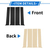 GMC Canyon (2015-2022) Black 4x Door Pillar Window Trim