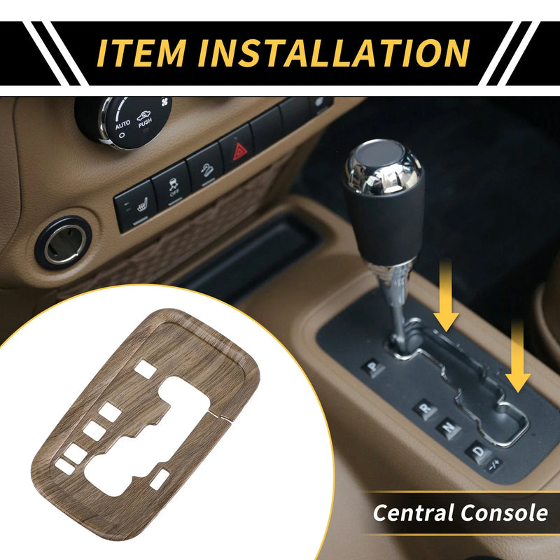 Jeep Wrangler JK JKU Console Gear Shift Frame Panel Trim (2011-2017)