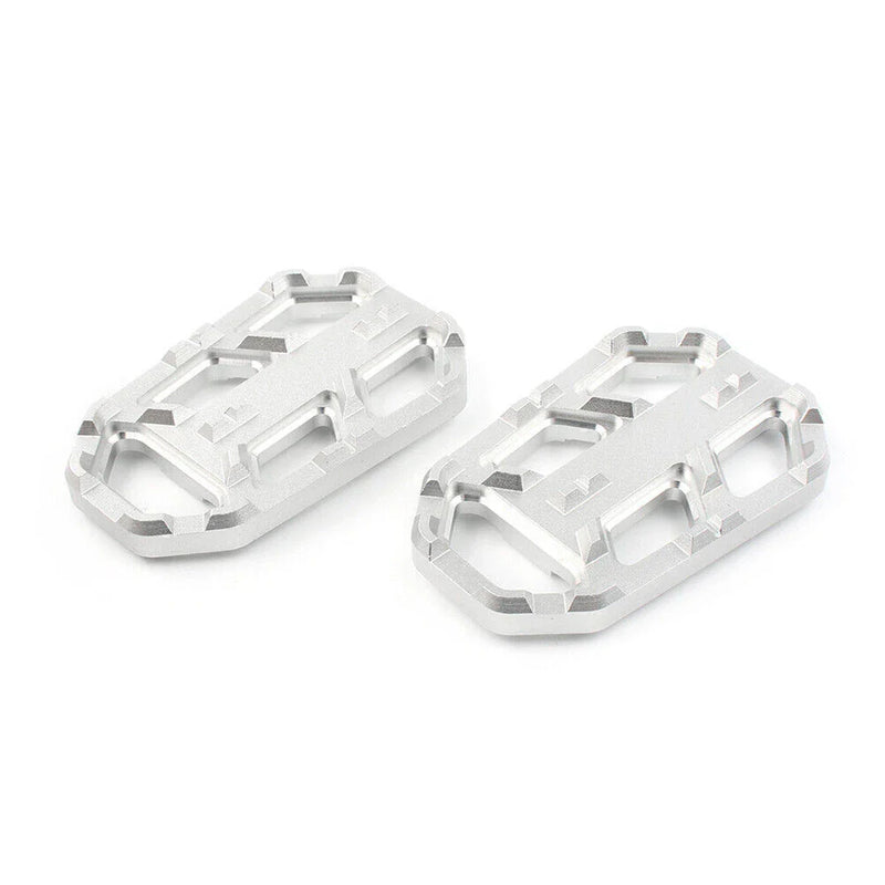 HONDA CB500X (2015-2016) Silver 2 x Wide Fat Brake Footpegs