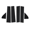 Chevy Silverado GMC Sierra 1500 Black Window Trim Pillar Posts (2019-2022)