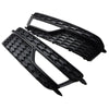 Audi A5 S-line S5 2 x Black Front Bumper Fog Light Grill Covers (2013-2016)