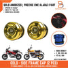 Honda Monkey 125 Z125 CNC Aluminium Gold Side Frame Pair (2018-2024)