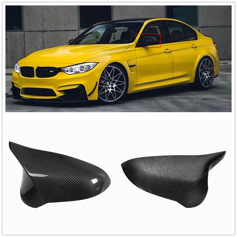 2015-2018 BMW F80 M3 F82 M4 Carbon Fiber Side Mirror Cover Caps (2015-2018)