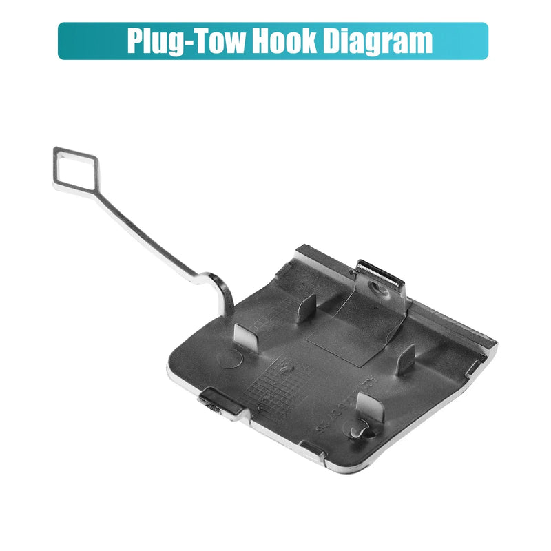 Mercedes Benz E-Class (2010-2016) White Rear Bumper Tow Hook Cap