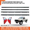 Toyota Hilux 84-89, 4Runner 84-89 Inner Outer Weatherstrip FR Door Glass