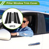 BMW 3-Series (2013 - 2018) Black 6 Pcs Door Pillar Window Trim