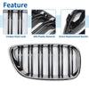 BMW 2 Series F22 Chrome Silver Tone Pair Front Upper Bumper Grille