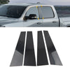Dodge Ram 1500 Pillar Post Set Door Window Trim Covers Gloss Black (19-24)