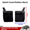 Rear Mud Flaps Rubber Splash Guard Fits Nissan Navara Frontier D22 2WD 1999-04