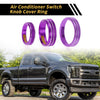 Ford F-150 XLT (2016-2019) Purple Air Conditioning Button Cover Trim