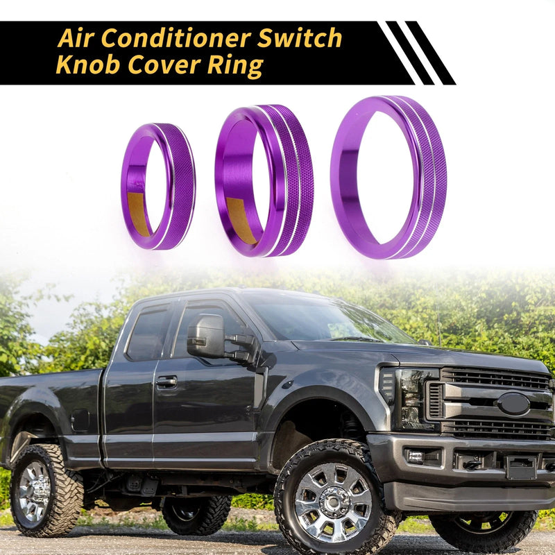 Ford F-150 XLT (2016-2019) Purple Air Conditioning Button Cover Trim