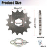 Honda 50 / 70 / 90 / 110 / 125cc 420 15T 20mm Front Sprocket
