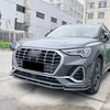 Audi Q3 F3 Sline Front Spoiler Lip Splitter Kit (2019-2024)