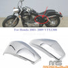 Honda VTX1300 Pair Chrome Motorcycle Side Battery Covers (2003-2009)