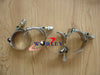 Universal 10 x 2.5" Turbo Pipe Hose Coupler T-Bolt Clamps (66-74)