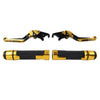 Yamaha YZF R1 R6 Gold Extendable Brake Clutch Lever Grip Set